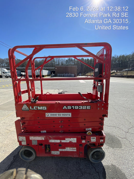 2021 Lgmg AS1932E Electric Drive, Solid Non Marking Tires, Dual Beacons