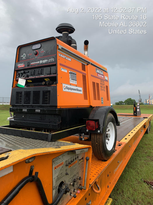 2021 Lincoln Electric Vantage 549X Ready Pak 3, ORANGE (includes trailer, cable rack, fender light kit)