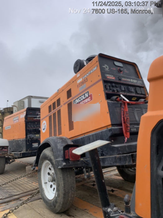 2021 Lincoln Electric Vantage 322 Vantage 322 Ready Pak 3 w/ Telematics & Decals, ORANGE (includes trailer, cable rack, fender light kit)
