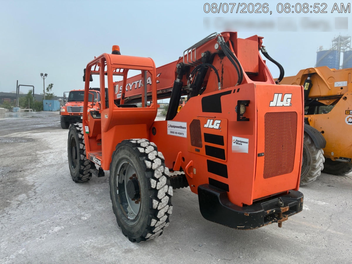 2019 Skytrak 6036 Canopy, Solid Tires, LED Work Lights, Beacon 50" Carriage, 48" Pallet Forks