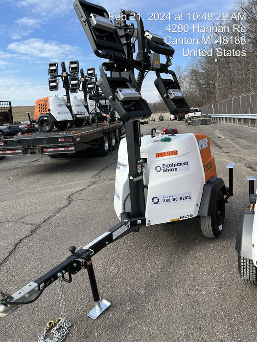 2024 Generac MLT2 Diesel, Flex Switch 120V Input, Powerzone Controller, 
(4) 320W LED Lights, 4kW Generator, 39.9 Gal Fuel Tank, 2" Ball, T3