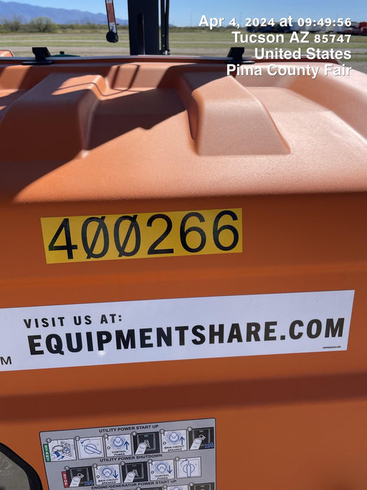 2024 Generac MLT2 Diesel, Flex Switch 120V Input, Powerzone Controller, 
(4) 320W LED Lights, 4kW Generator, 39.9 Gal Fuel Tank, 2" Ball, T3