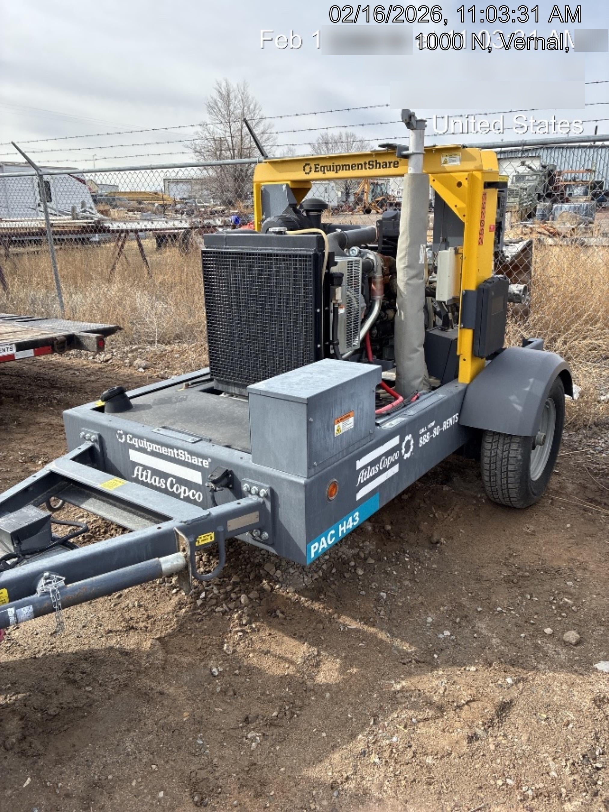 2022 ATLAS COPCO PAC H43 KD