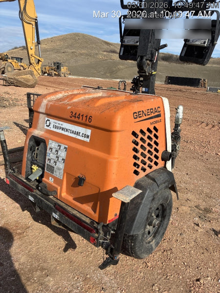 2023 Generac MLT2 Diesel, Flex Switch 120V Input, Powerzone Controller, (4) 320W LED Lights, 4kW Generator, 39.9 Gal Fuel Tank, 2" Ball, T3