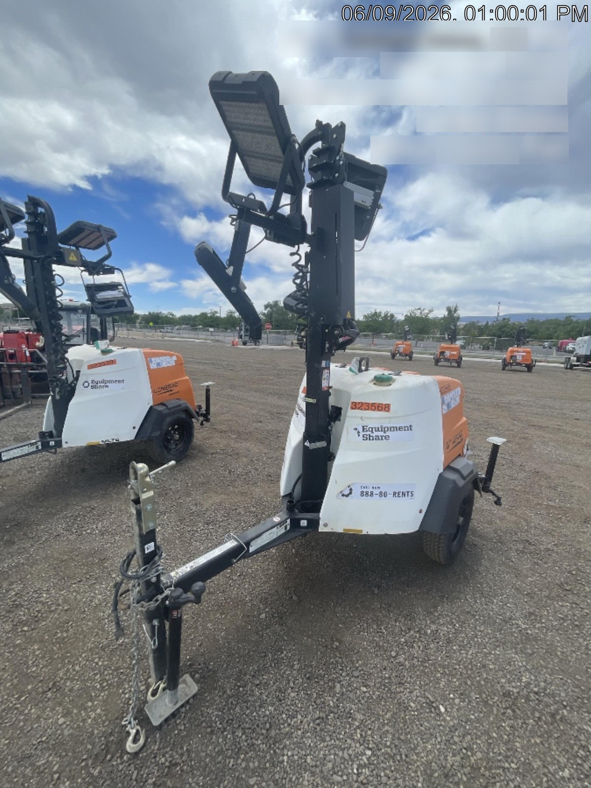 2023 Generac MLT2 Diesel, Flex Switch 120V Input, Powerzone Controller, (4) 320W LED Lights, 4kW Generator, 39.9 Gal Fuel Tank, 2" Ball, T3