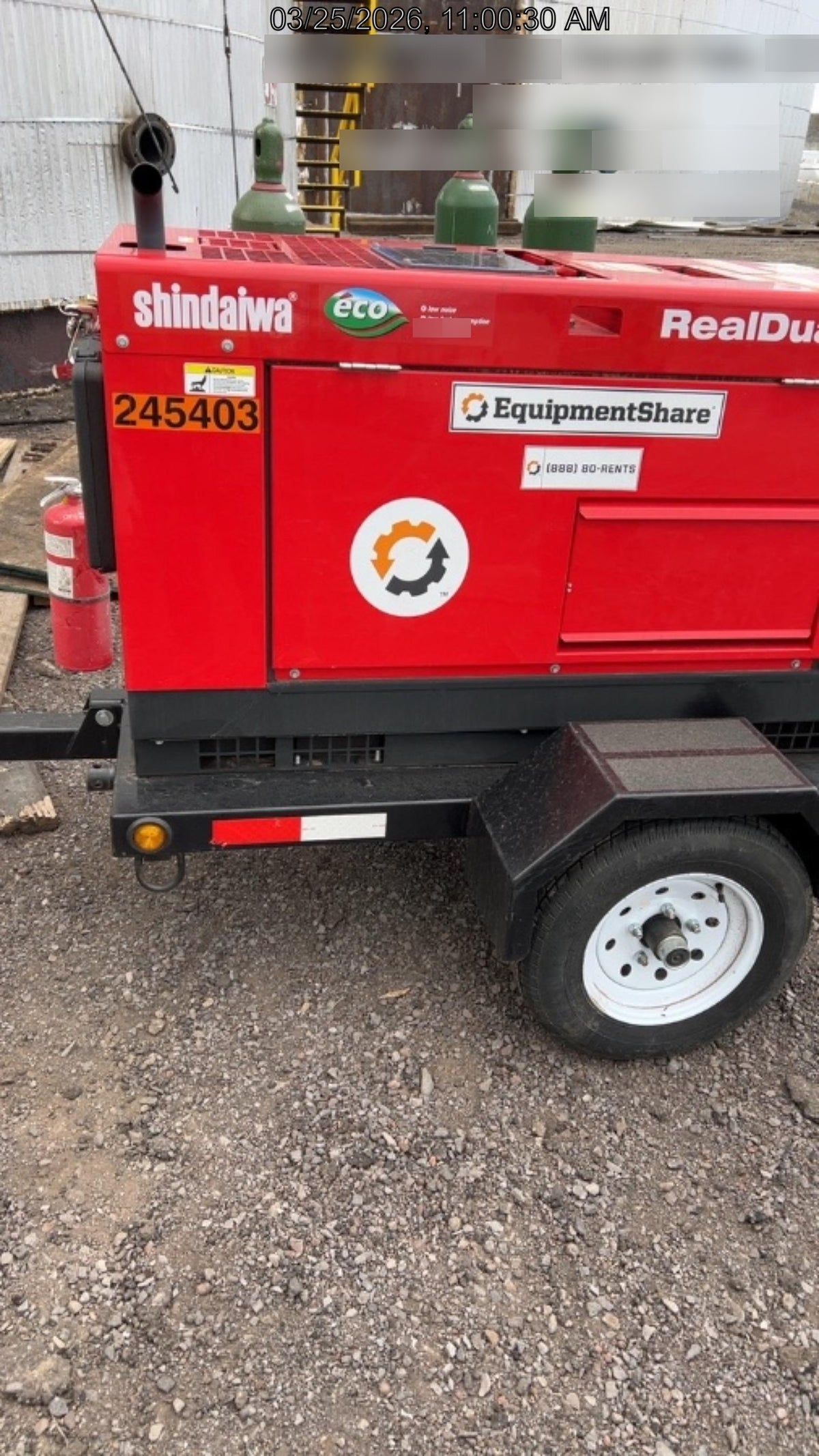 2022 Shindaiwa DGW400MDL Kubota D902 Engine, 23 HP, Dual Op Welder, Wire, Arc, Droop Stick, Tig, and CC Stick Functionality, Simulphase, 3 Phase and 1 Phase Gen Output, Single Axle NB Trlr, Slr Trckl Chrg 12V 12W, Fire Ext