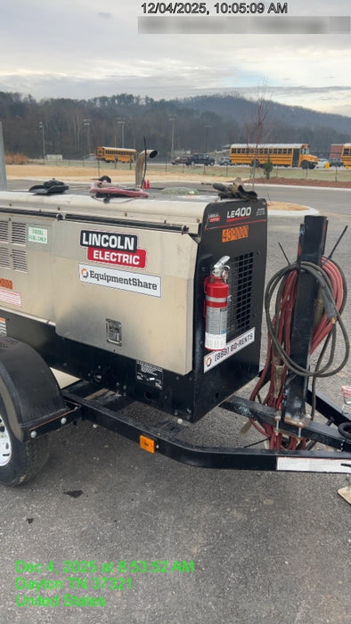 2024 Lincoln Electric LE400 Kubota V1505, Trlr, Cable Rack, Light Kit, ES Decals, T3