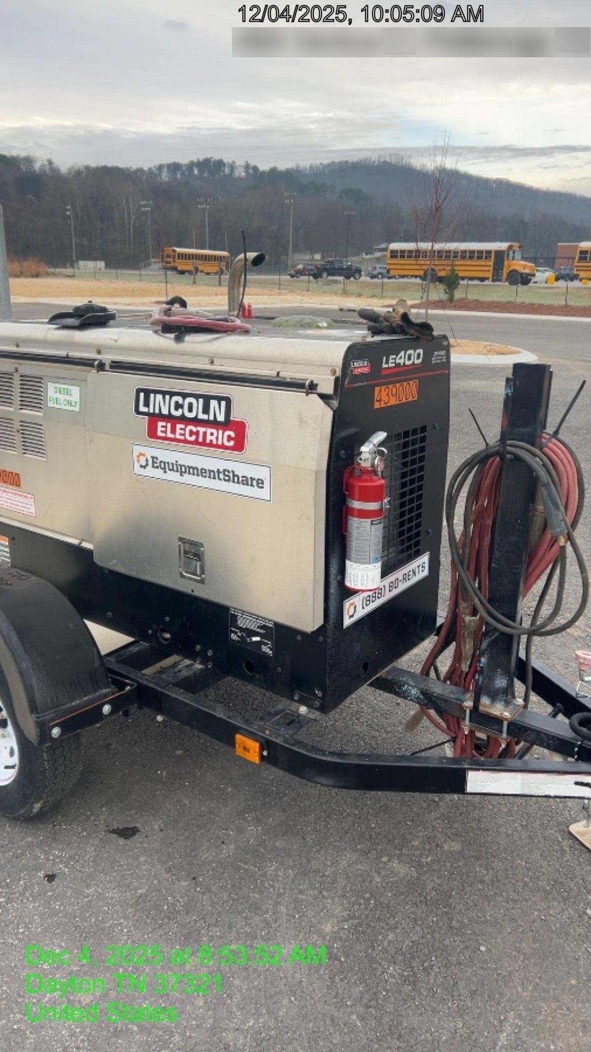 2024 Lincoln Electric LE400 Kubota V1505, Trlr, Cable Rack, Light Kit, ES Decals, T3