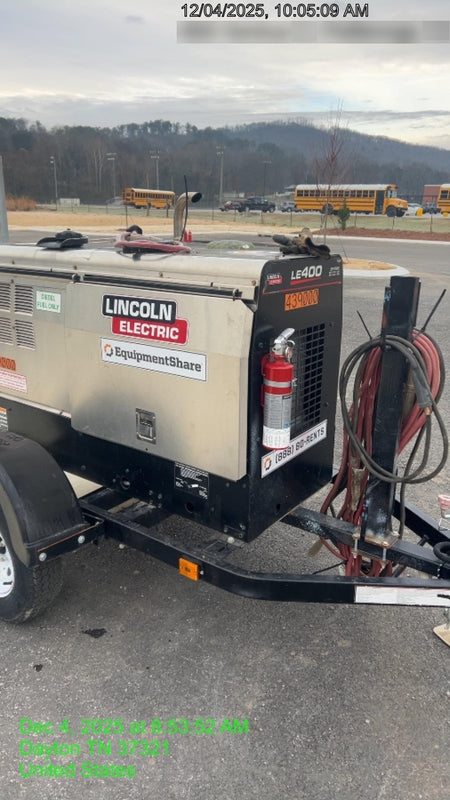 2024 Lincoln Electric LE400 Kubota V1505, Trlr, Cable Rack, Light Kit, ES Decals, T3