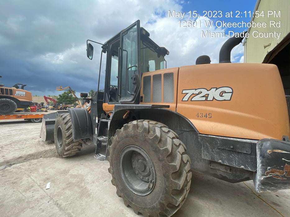 2018 Case 721G CLOSED CAB, 1 FUNCTION, JRB 416 STYLE HYD COUPLER