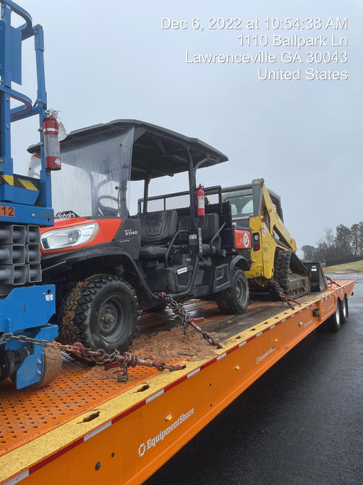 2021 Kubota RTV-X1140W-H Plastic Canopy, Windshield Acrylic Clear, LED Strobe Light, Wire Harness Kit, Back up Alarm