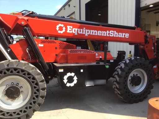2019 Manitou MTA10055 Cab/Heat/Air, 120 HP, Solid Tires, Work Lights, Lift Hook, Auxiliary Hydraulics w/66" Carriage and 60" Forks