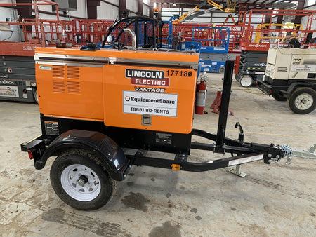 2021 Lincoln Electric Vantage 322 Vantage 322 Ready Pak 3 w/ Decals, ORANGE (includes trailer, cable rack, fender light kit) NO Telematics