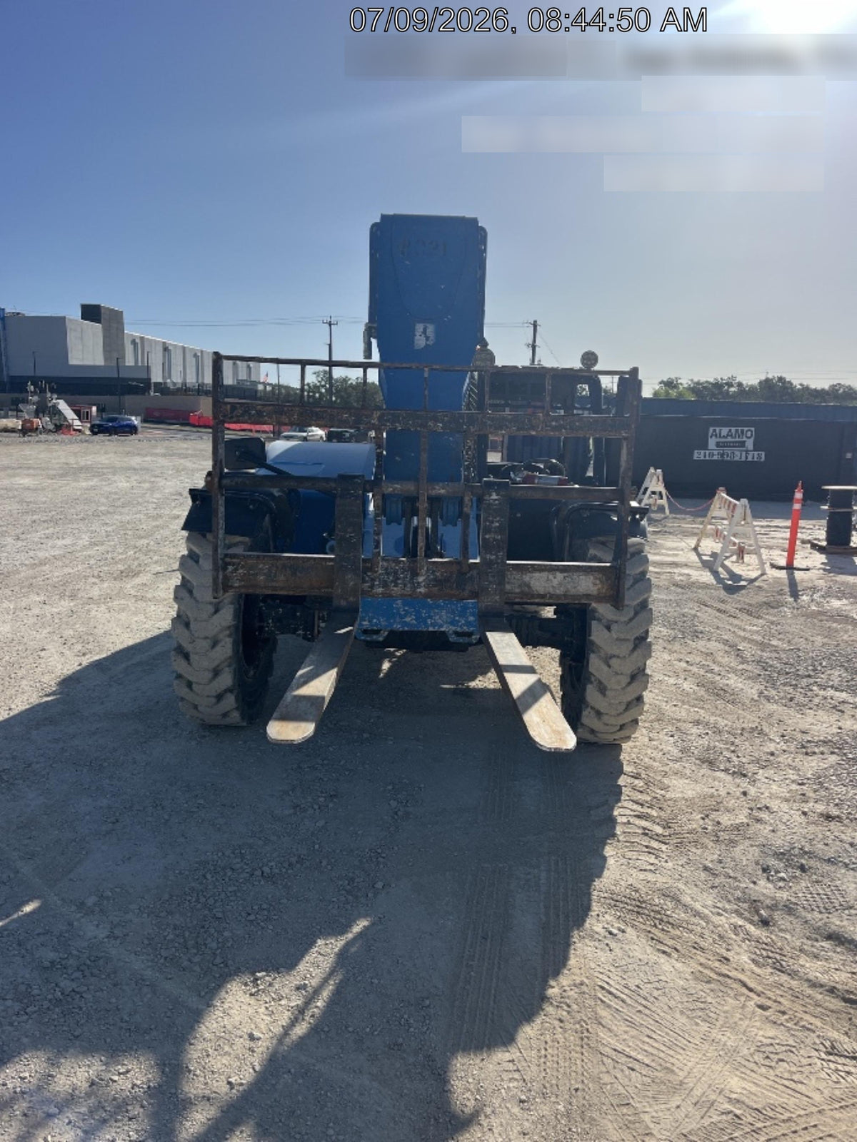 2018 Genie GTH-844 Genie GTH-844D w/Open ROPS, Solid Tires, Work Light/Beacon, 60" Carriage and Forks