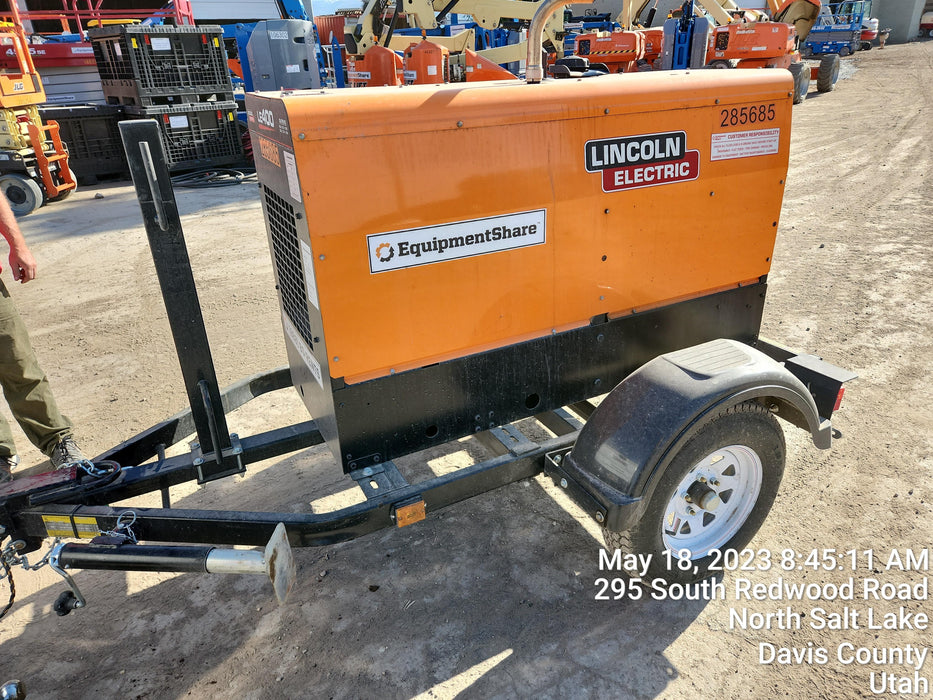 2022 Lincoln Electric LE400 Kubota V1505, Trlr, Cable Rack, Light Kit, ES Decals, T3