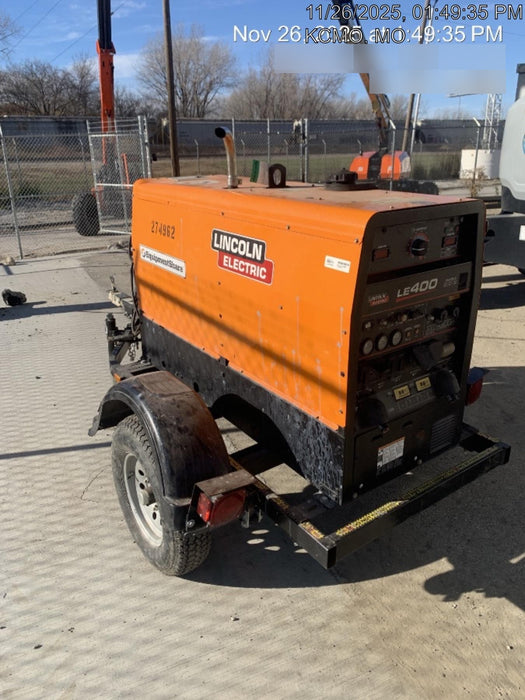 2022 Lincoln Electric LE400 Kubota V1505, Trlr, Cable Rack, Light Kit, ES Decals, T3