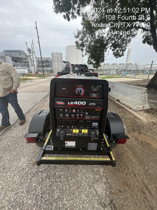 2024 Lincoln Electric LE400 Kubota V1505, Trlr, Cable Rack, Light Kit, ES Decals, T3