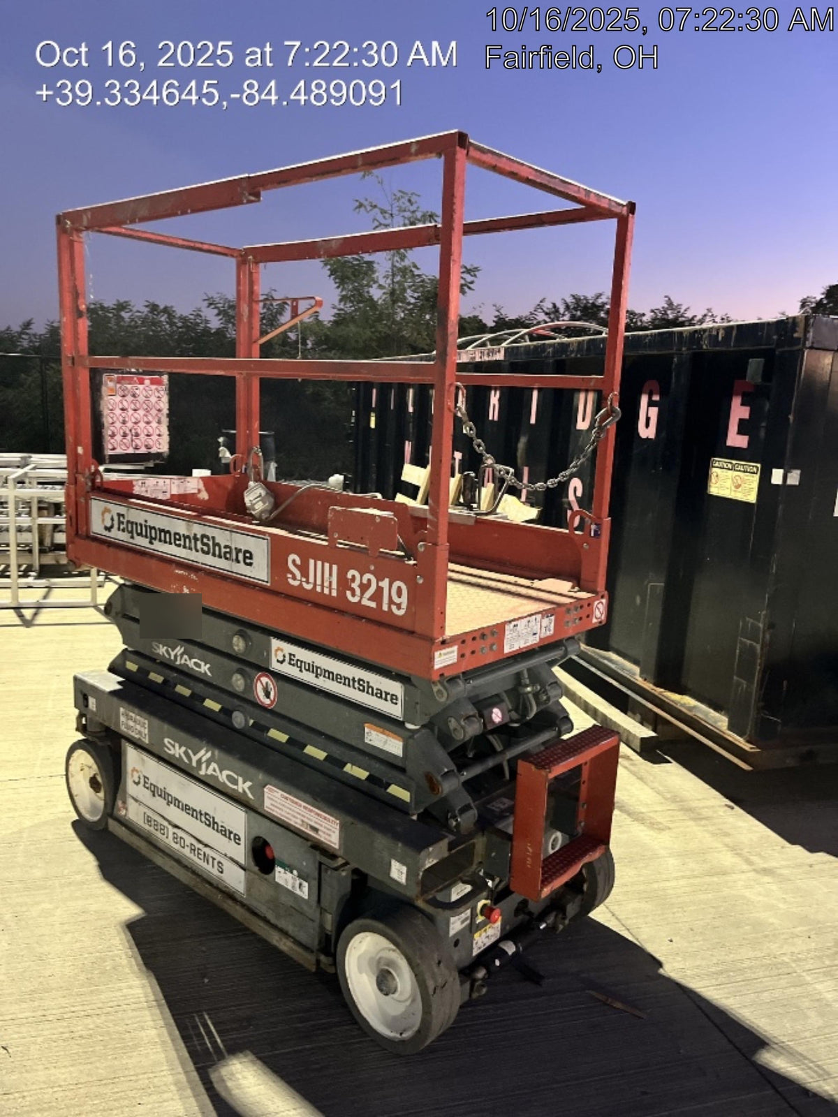 2019 Skyjack SJIII-3219 Standard w/Trojan Batteries