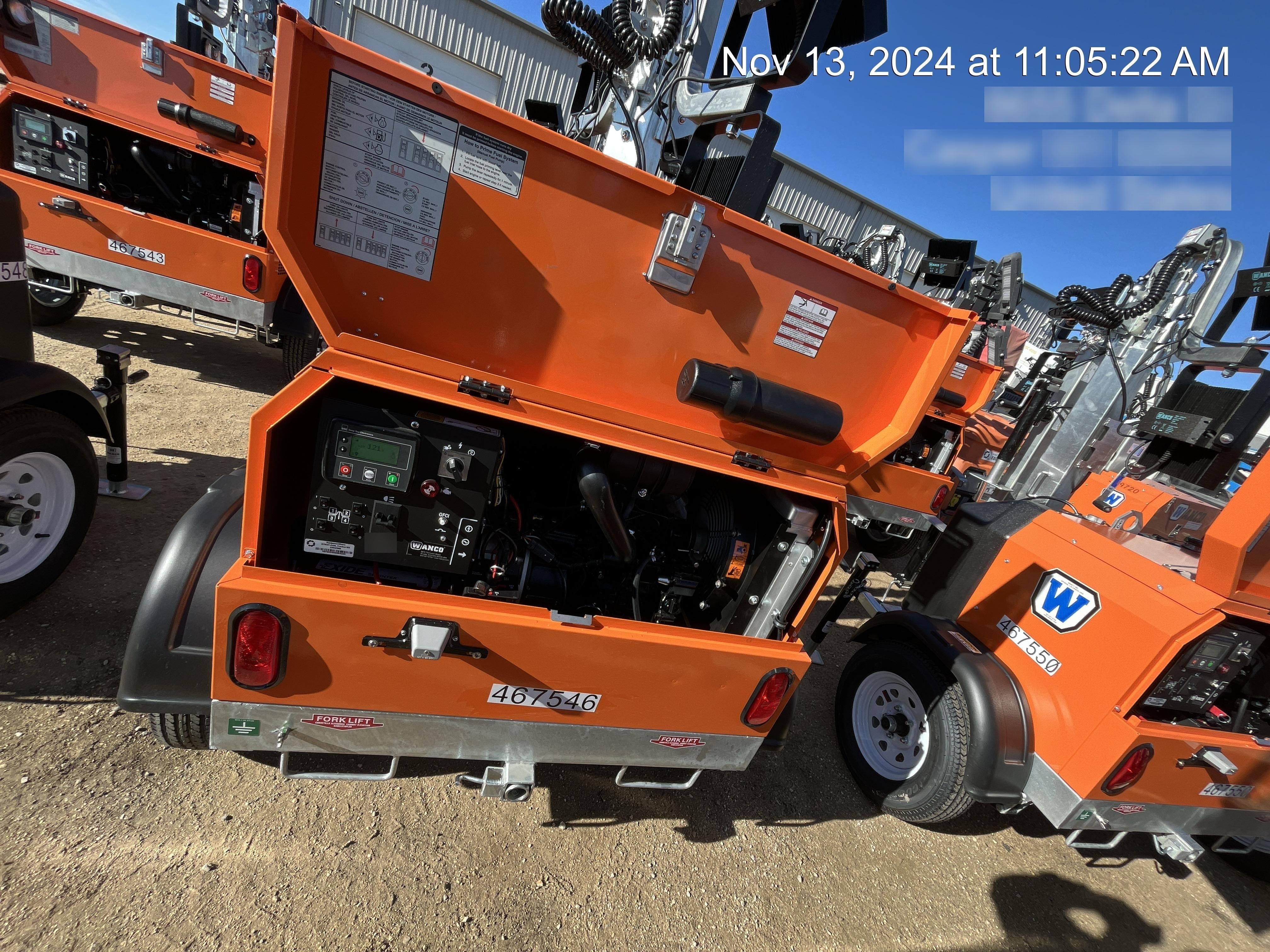 2024 Wanco WLTT-4MM4K Diesel, Deep Sea Controller, Shore Power Plug, Auto Start, (4) 350W LED Floodlights, 4kW Generator, 60 Gal Fuel Tank, 2" Ball, T3