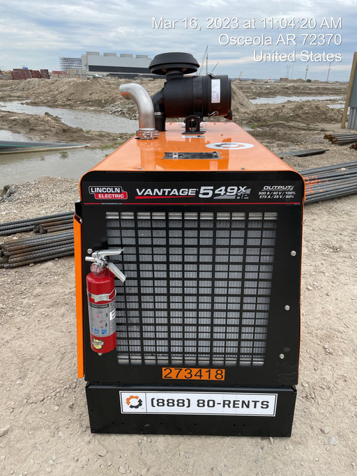 2022 Lincoln Electric Vantage 549X Crosslink Technology, Trailer Mounted, ES Decals, T3