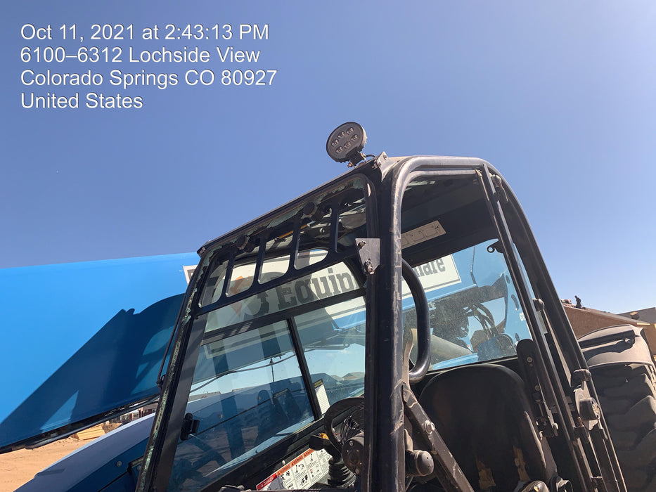 2019 Genie GTH-844 Cab/Heat/AC, Solid RT Tires, LED Work Lights, Beacon 60" QA Carriage, 48" Forks