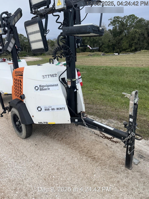 2023 Generac MLT2 Diesel, Flex Switch 120V Input, Powerzone Controller, 
(4) 320W LED Lights, 4kW Generator, 39.9 Gal Fuel Tank, 2" Ball, T3