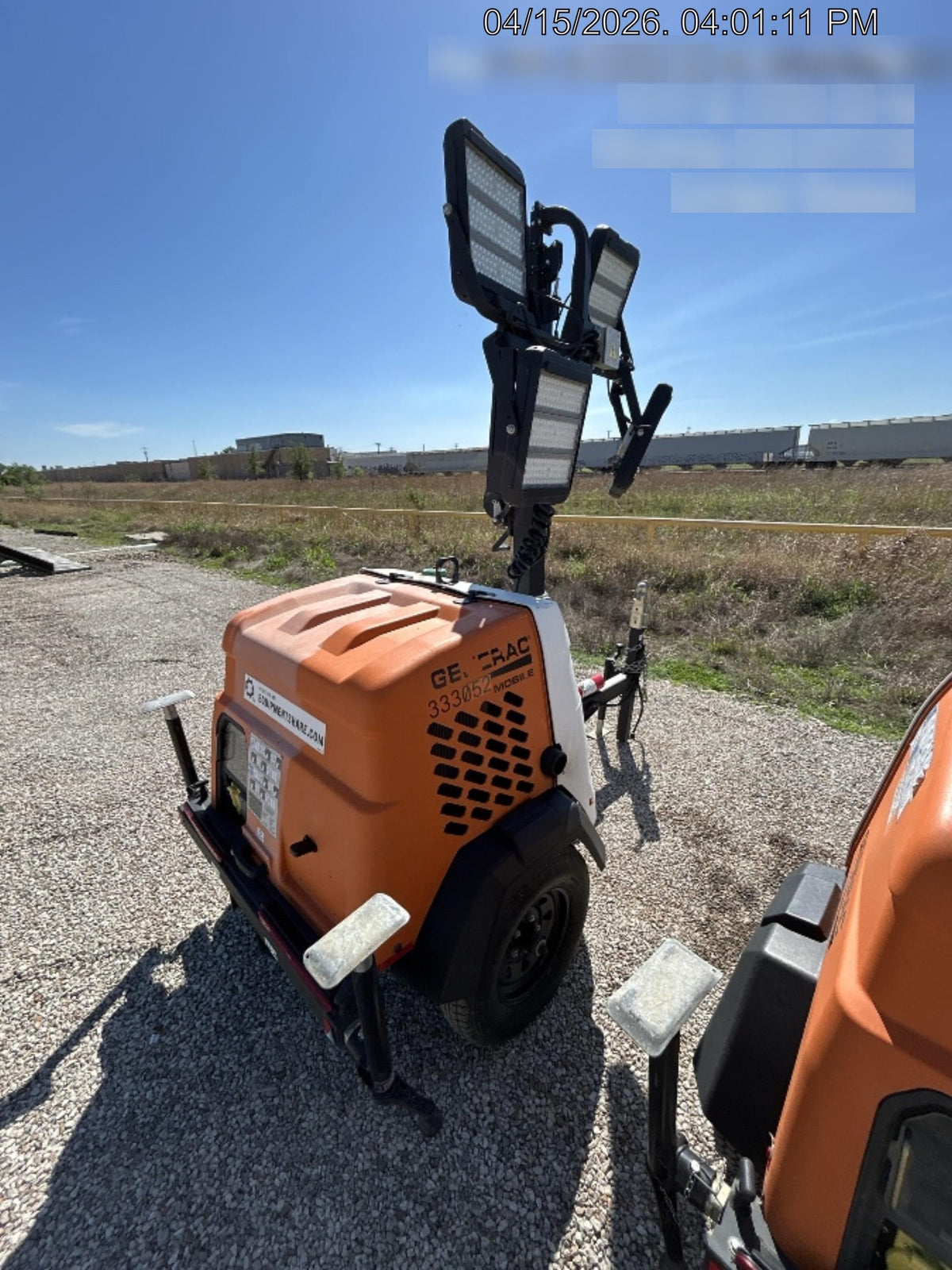2023 Generac MLT2 Diesel, Flex Switch 120V Input, Powerzone Controller, (4) 320W LED Lights, 4kW Generator, 39.9 Gal Fuel Tank, 2" Ball, T3