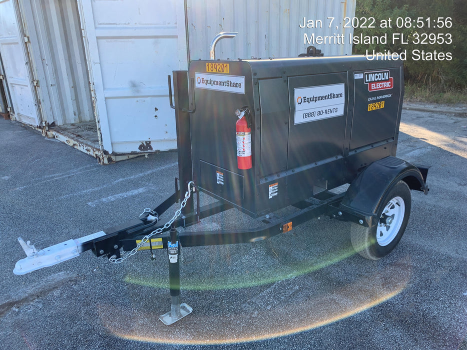 2021 Lincoln Electric Dual Maverick 200/200X Ready Pak 3, Includes Trailer, Cable Rack, Fender Light Kit