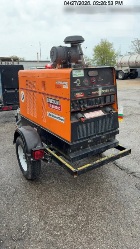 2021 Lincoln Electric Vantage 549X Ready Pak 3, ORANGE (includes trailer, cable rack, fender light kit)