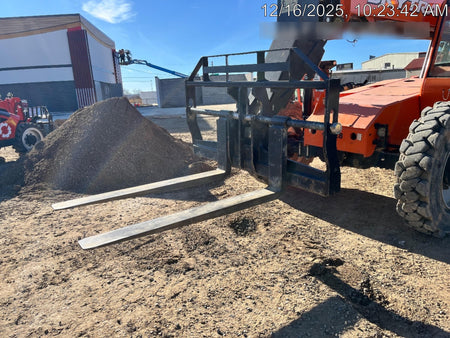 2019 Skytrak 6036 Cab/Heat/Air, Solid Tires, LED Work Lights, Beacon w/50" Carriage, 48" Pallet Forks