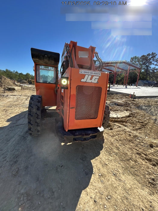 2019 Skytrak 6036 Cab/Heat/Air, Solid Tires, LED Work Lights, Beacon w/50" Carriage, 48" Pallet Forks
