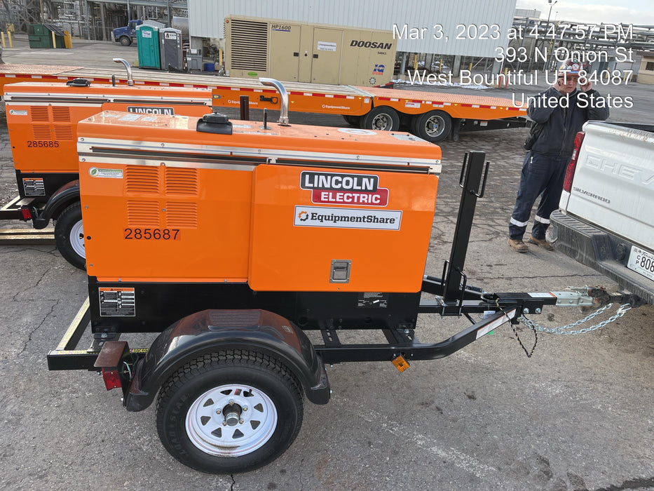 2022 Lincoln Electric LE400 Kubota V1505, Trlr, Cable Rack, Light Kit, ES Decals, T3