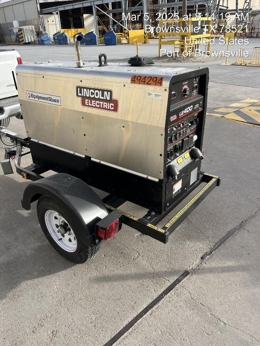 2025 Lincoln Electric LE400 Diesel, Kubota V1505, 22 HP, Trlr, Cable Rack, Light Kit, ES Decals, T3