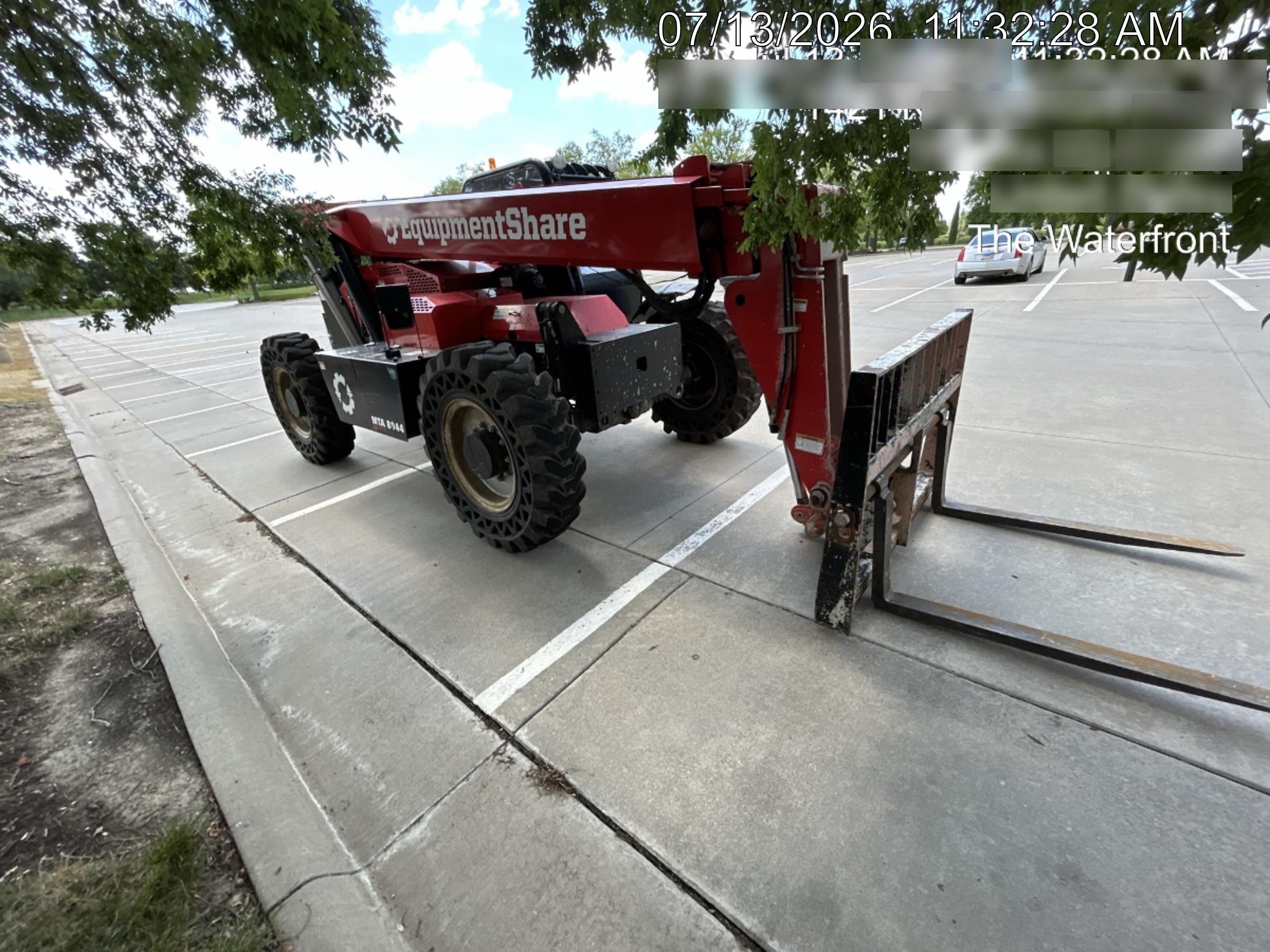 2019 Manitou MTA8044 74hp T4F, Open ROPS, Cab and Boom LED work lights, Auxiliary Hydraulics, Solid Tires, Amber strobe, Lift Hook 66" Carriage, 60" Forks