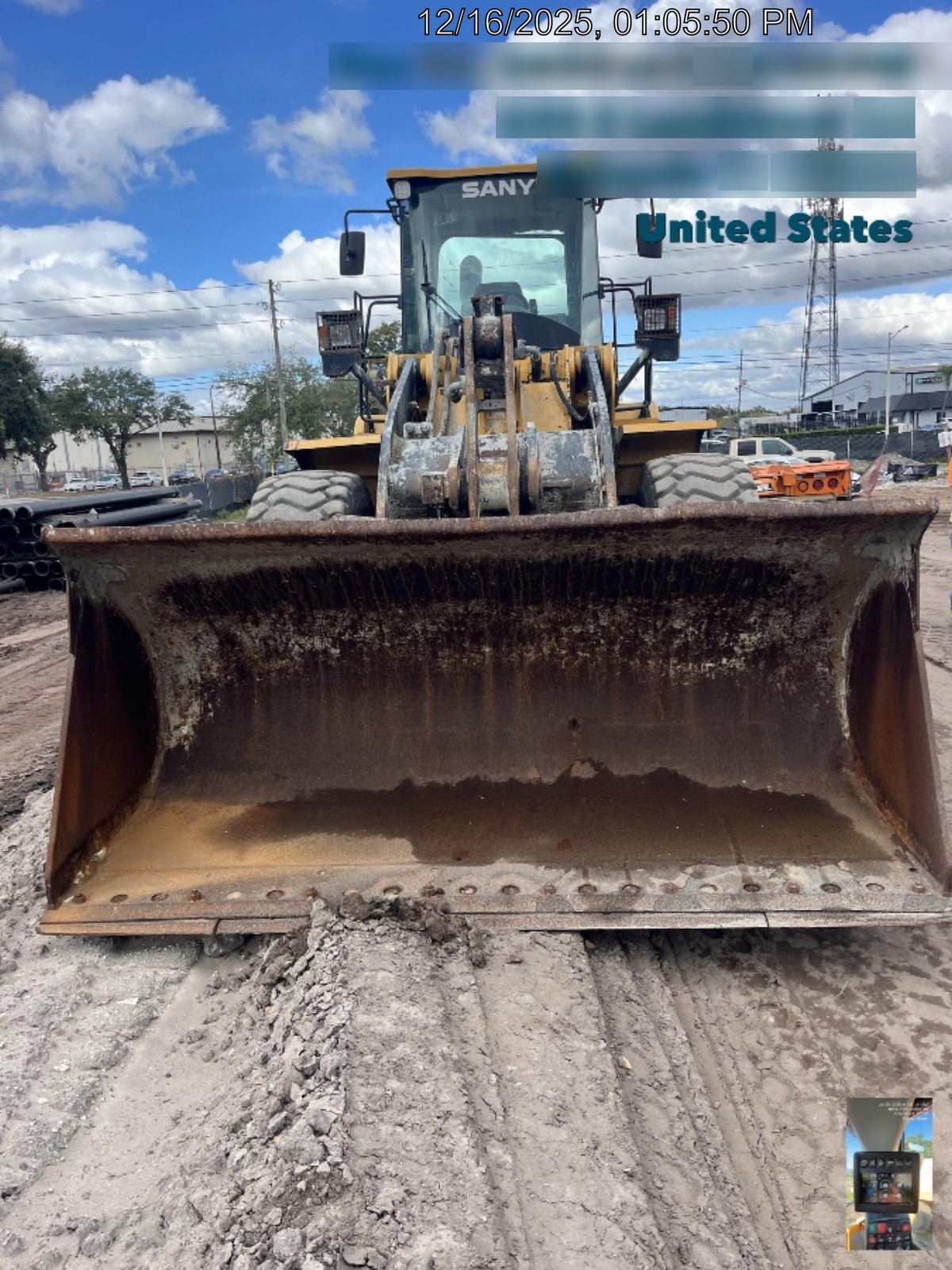 2019 Sany SW405K Tier 4, Cab, 3rd Function Hydraulics Smooth Pin On Bucket