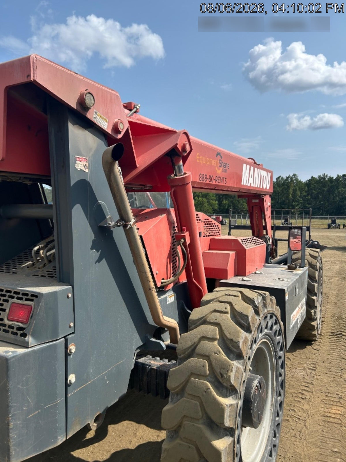 2018 Manitou MTA10055 Manitou MTA 10055 w/Cab/Heat/AC, Work Lights/Strobe, Aux Hyd, Solid Tires, Lift Hook, 66" Carriage, 60" Forks