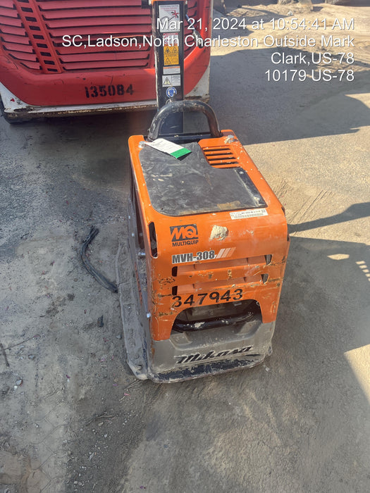 2023 Multiquip MV308GH Honda GX270, 18" Plate, Tachometer