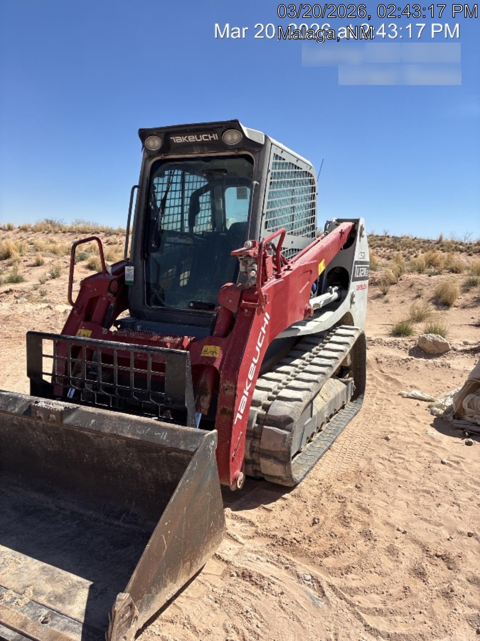 2020 Takeuchi TL12R2-CR Cab/Heat/Air, Hydraulic QC