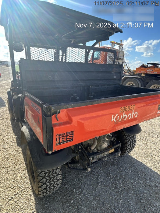 2022 Kubota RTV-X1140W-H Plastic Canopy, Windshield Acrylic Clear, LED Strobe Light, Wire Harness Kit, Back up Alarm