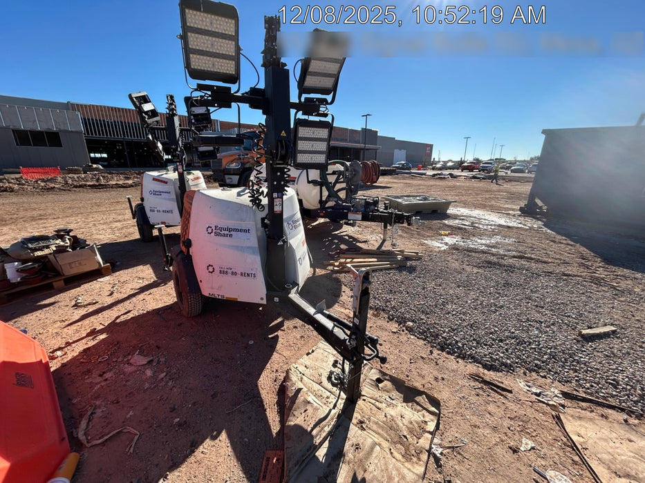 2023 Generac MLT2 Diesel, Flex Switch 120V Input, Powerzone Controller, 
(4) 320W LED Lights, 4kW Generator, 39.9 Gal Fuel Tank, 2" Ball, T3