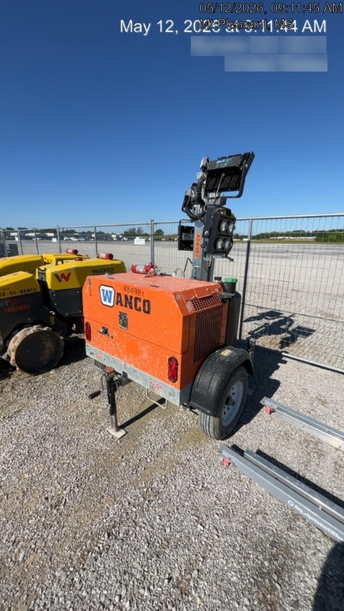 2025 Wanco WLTT-4MM4K Diesel, Mitsubishi L2E, 9.0HP @1800 rpm, Deep Sea Controller, Shore Power Plug, Auto Start, (4) 350W LED Floodlights, 4kW Generator, 60 Gal Fuel Tank, 2" Ball, T3