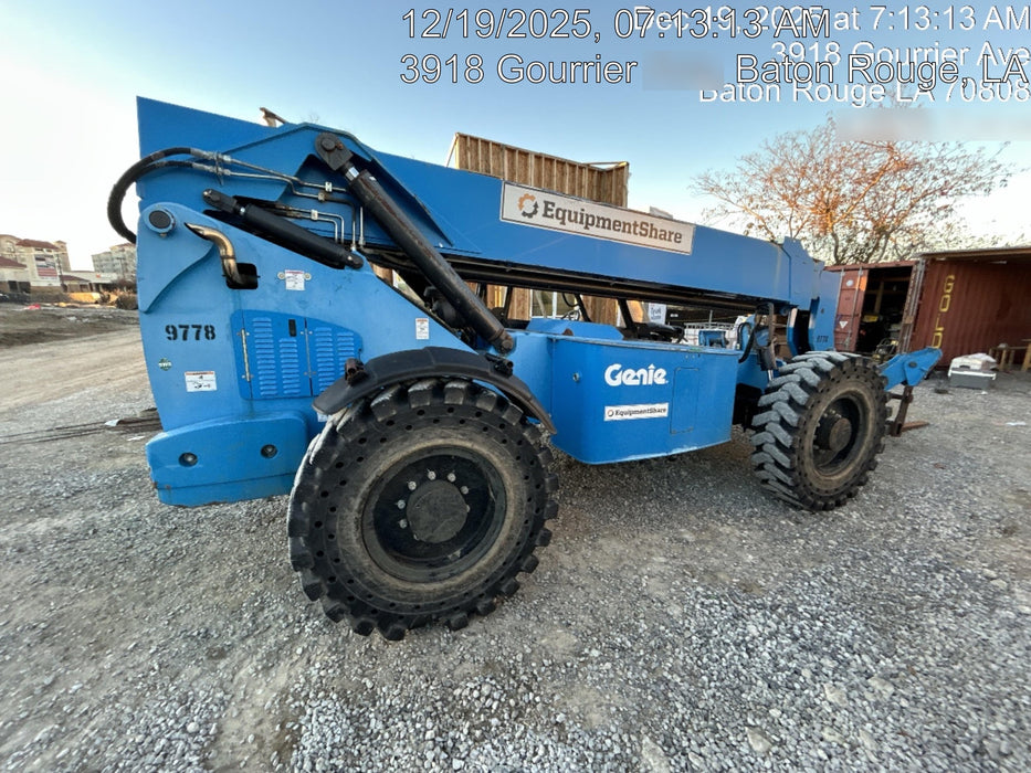 2018 Genie GTH-1056 Genie GTH-1056 w/Open ROPS, Solid Tires, Work Light/Beacon, 60" Carriage and Forks