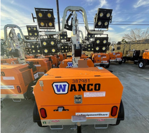 2024 Wanco WLTT-4MM4K Diesel, Deep Sea Controller, Shore Power Plug, Auto Start, (4) 350W LED Floodlights, 4kW Generator, 60 Gal Fuel Tank, 2" Ball, T3