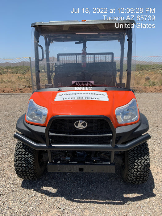 2022 Kubota RTV-X1140W-H Plastic Canopy, Windshield Acrylic Clear, LED Strobe Light, Wire Harness Kit, Back up Alarm