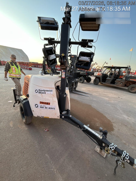 2024 Generac MLT2 Diesel, Flex Switch 120V Input, Powerzone Controller, 
(4) 320W LED Lights, 4kW Generator, 39.9 Gal Fuel Tank, 2" Ball, T3