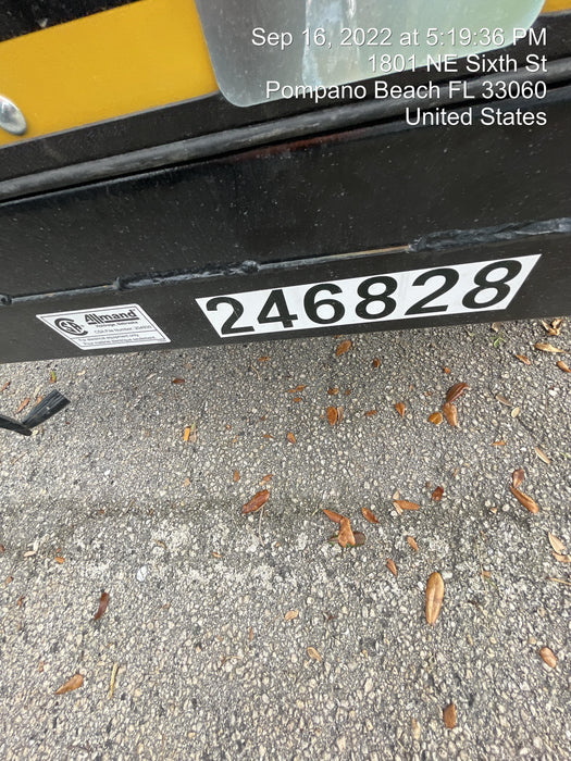 2022 Allmand NLV3GR (4) LED Light Fixture 350W, 23' Vertical Mast, 3kW Prime, Towable, ES Decals, T3