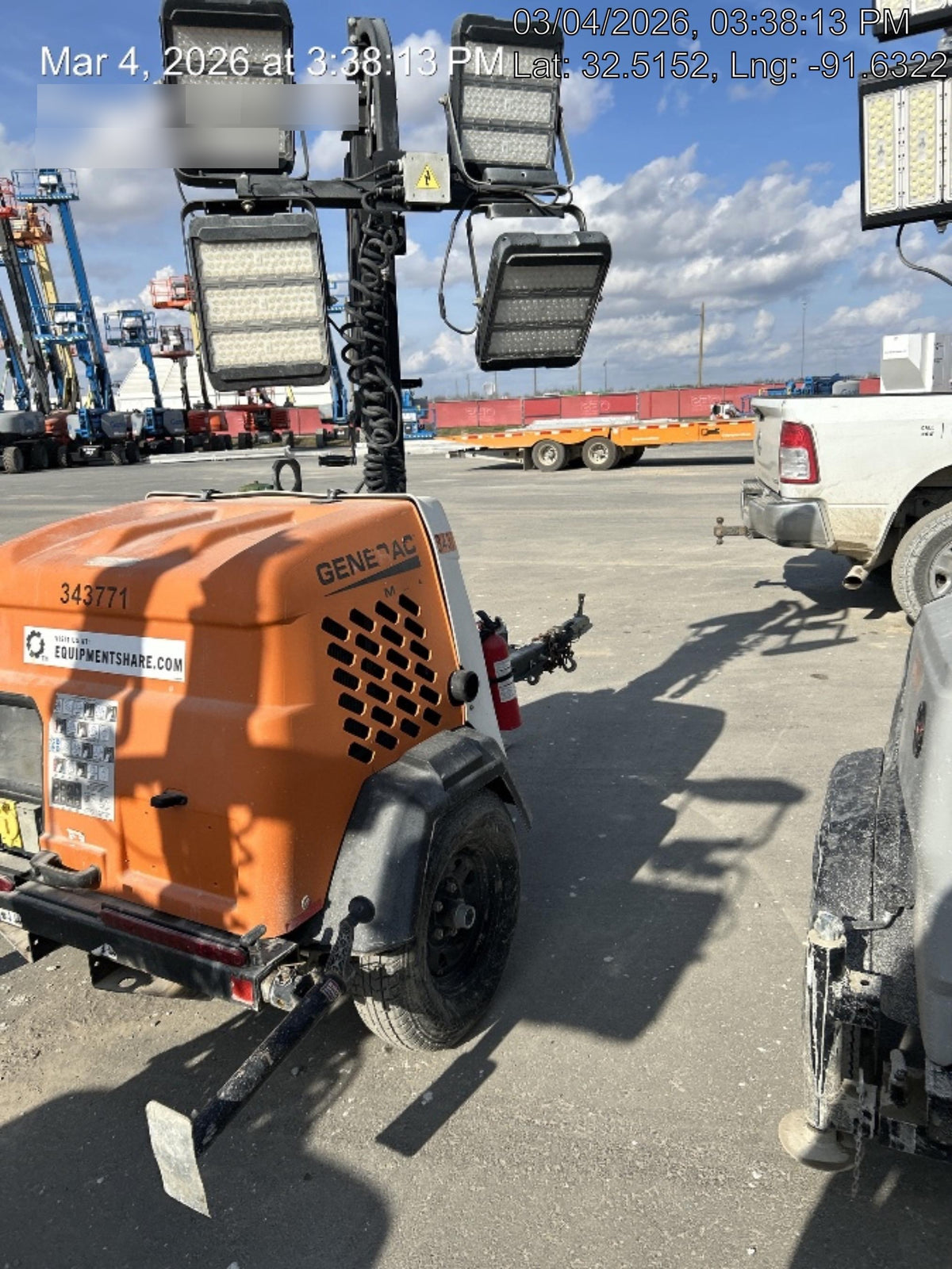 2023 Generac MLT2 Diesel, Flex Switch 120V Input, Powerzone Controller, (4) 320W LED Lights, 4kW Generator, 39.9 Gal Fuel Tank, 2" Ball, T3