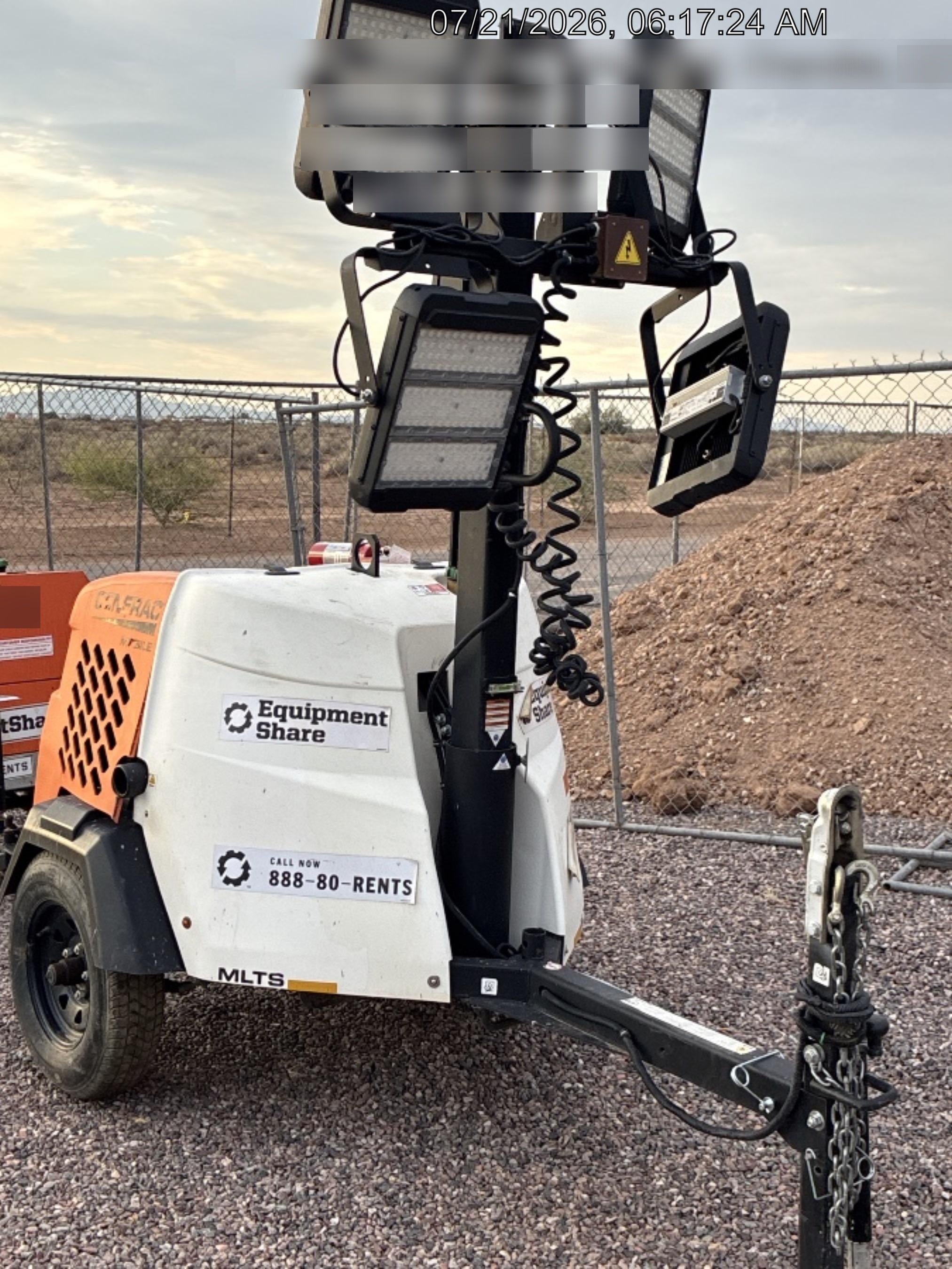 2023 Generac MLT2 Diesel, Flex Switch 120V Input, Powerzone Controller, 
(4) 320W LED Lights, 4kW Generator, 39.9 Gal Fuel Tank, 2" Ball, T3