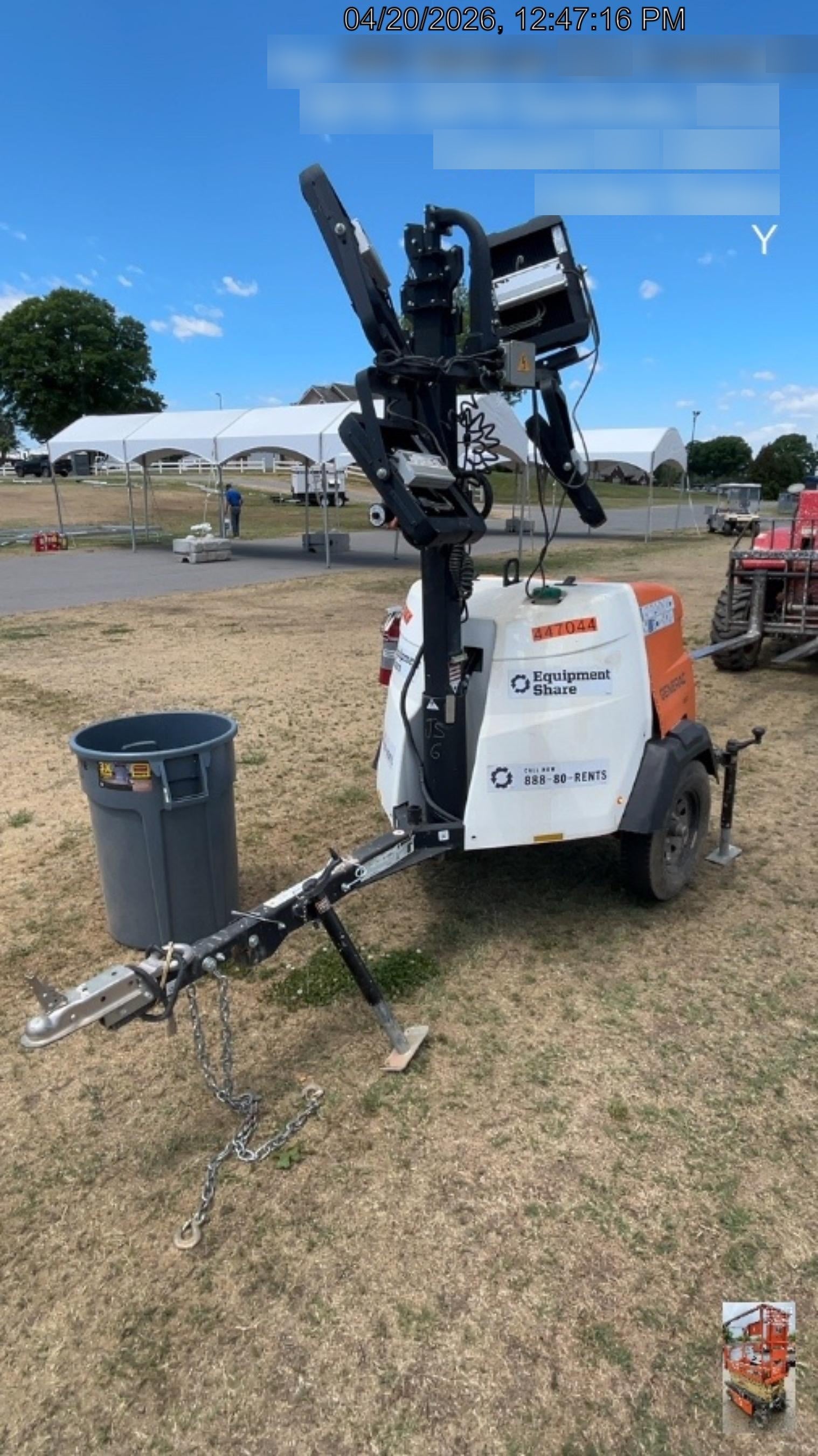 2024 Generac MLT6SKDS-STD4 ELEC WINCH Diesel, Electric Winch Mast, Powerzone Controller, (4) 320W LED Lights, 4kW Generator, 39.9 Gal Fuel Tank, 2" pintle, T3