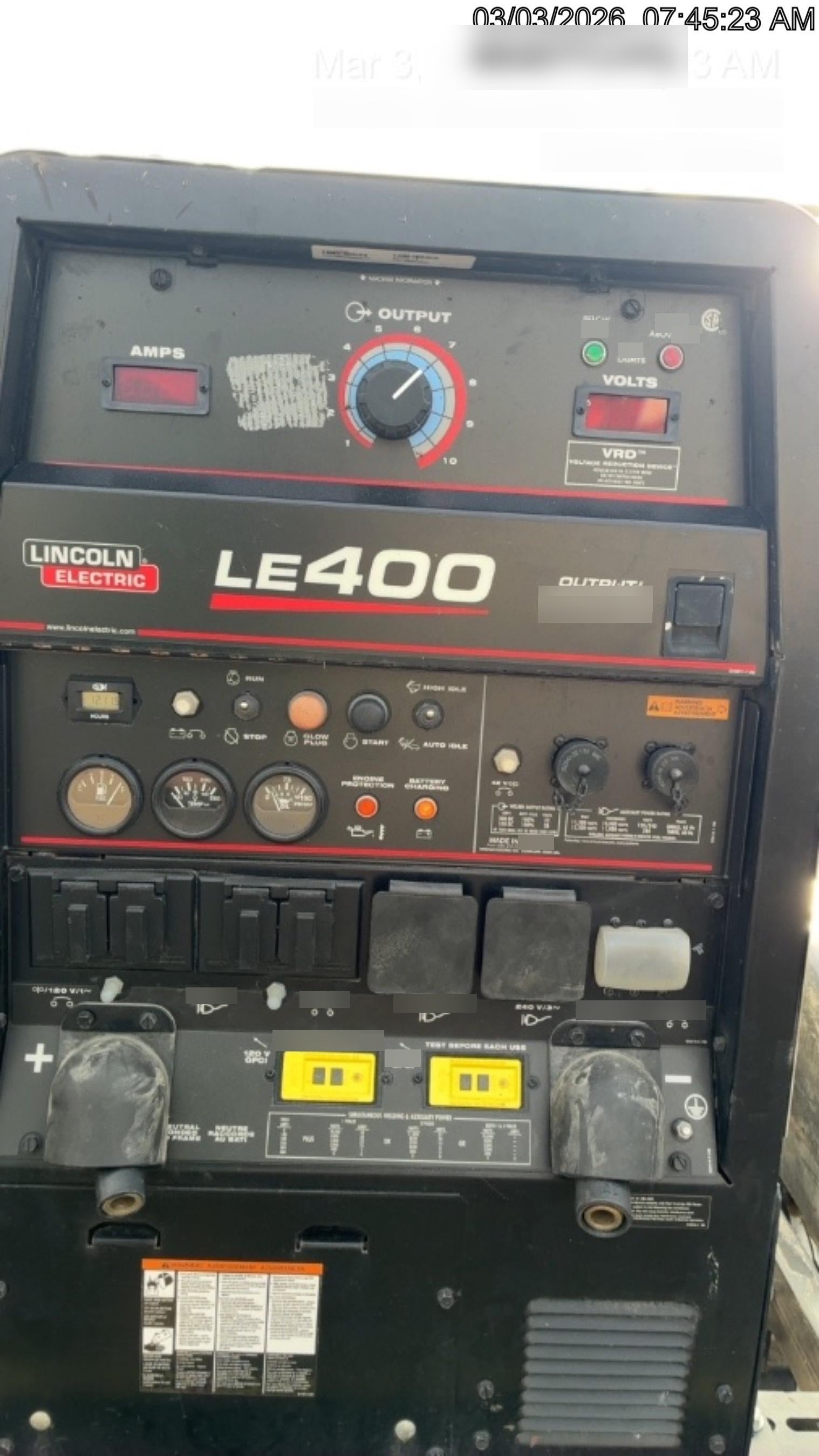 2024 Lincoln Electric LE400 Kubota V1505, Trlr, Cable Rack, Light Kit, ES Decals, T3